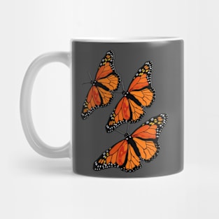 3 Monarch Butterflies Mug